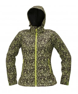 Sieviešu Softshell auduma ( elpojoša, vēja/lietus necaurlaidīga) jaka ar kapuci  