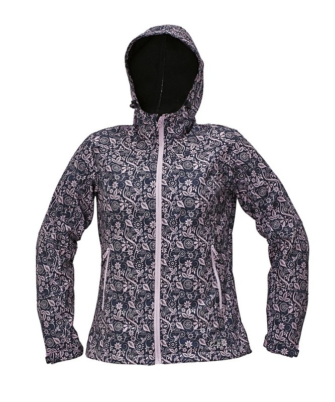 Sieviešu Softshell auduma ( elpojoša, vēja/lietus necaurlaidīga) jaka ar kapuci