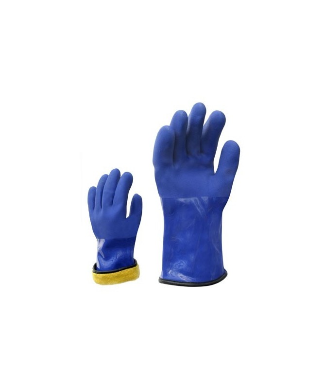 Žieminės darbo pirštinės, atsparios vandeniui, PVC pirštinės, 30 cm ilgio