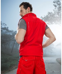Softshell auduma veste VISION, sarkana