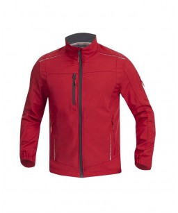 Softshell megztinis nuo vėjo VISON RED
 vandeniui ir vėjui atsparus audinys dėl ElasticTech technologijos