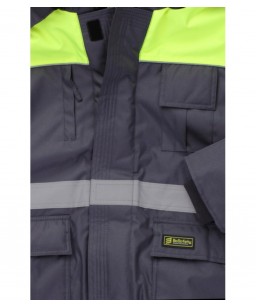 Silta Ziemas Darba Jaka Baltic Canvas. krāsa: tumši pelēka+ hiviz dzeltena
