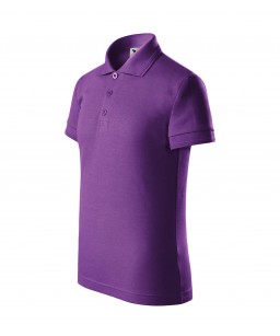 Polo marškinėliai vaikams PIQUE POLO, violetiniai