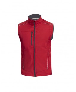 Softshell auduma veste VISION, sarkana