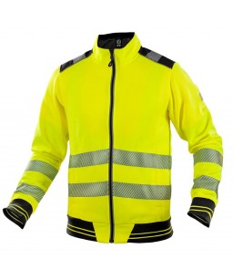 ARDON®SIGNAL atstarojoša jaka ar kapuci dzelteni melnā krāsā